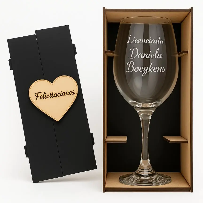 Copon Con Cofre Grabado Laser Souvenir