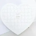 Cuadro De Firmas Rompecabezas Forma Corazon