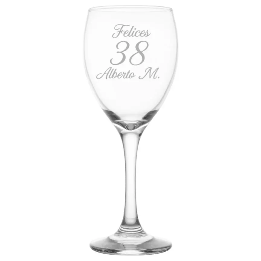 Copa Vino Grabado Laser Souvenir
